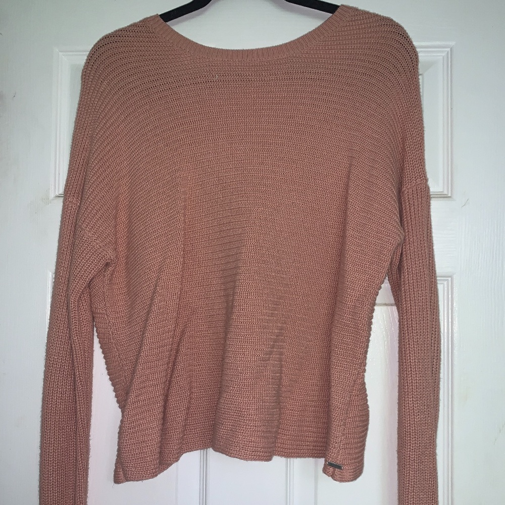 Hollister knot back/front knit sweater